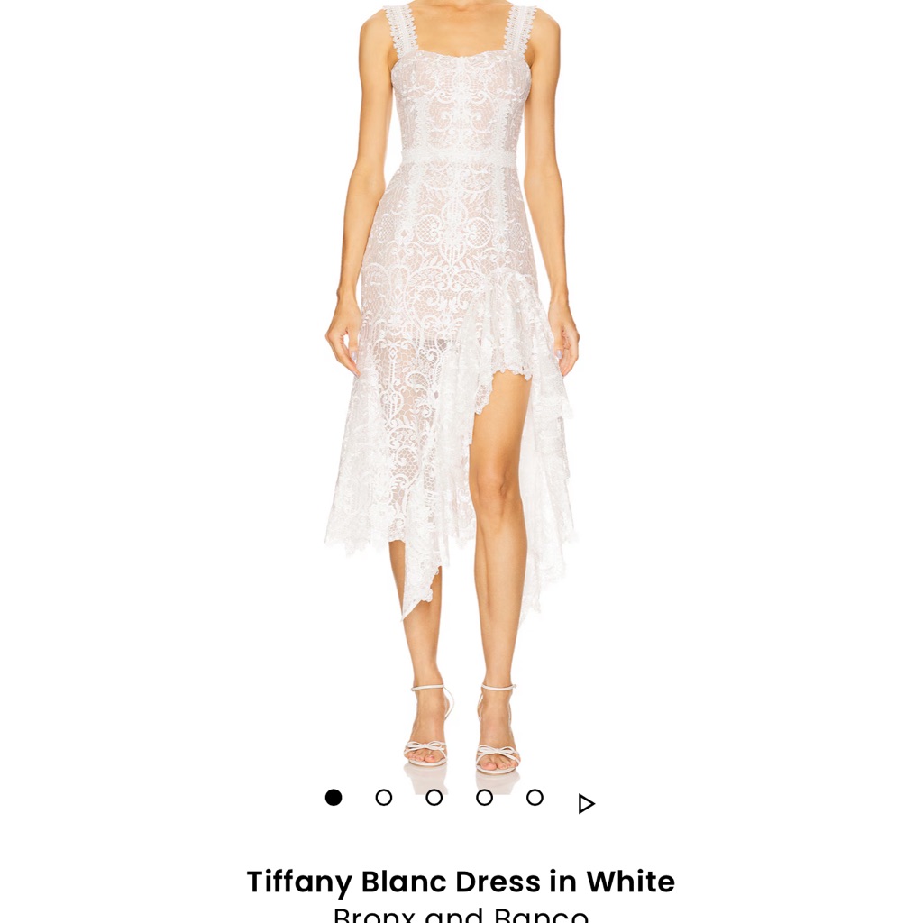 Bronx And Banco White Asymmetrical Sundress